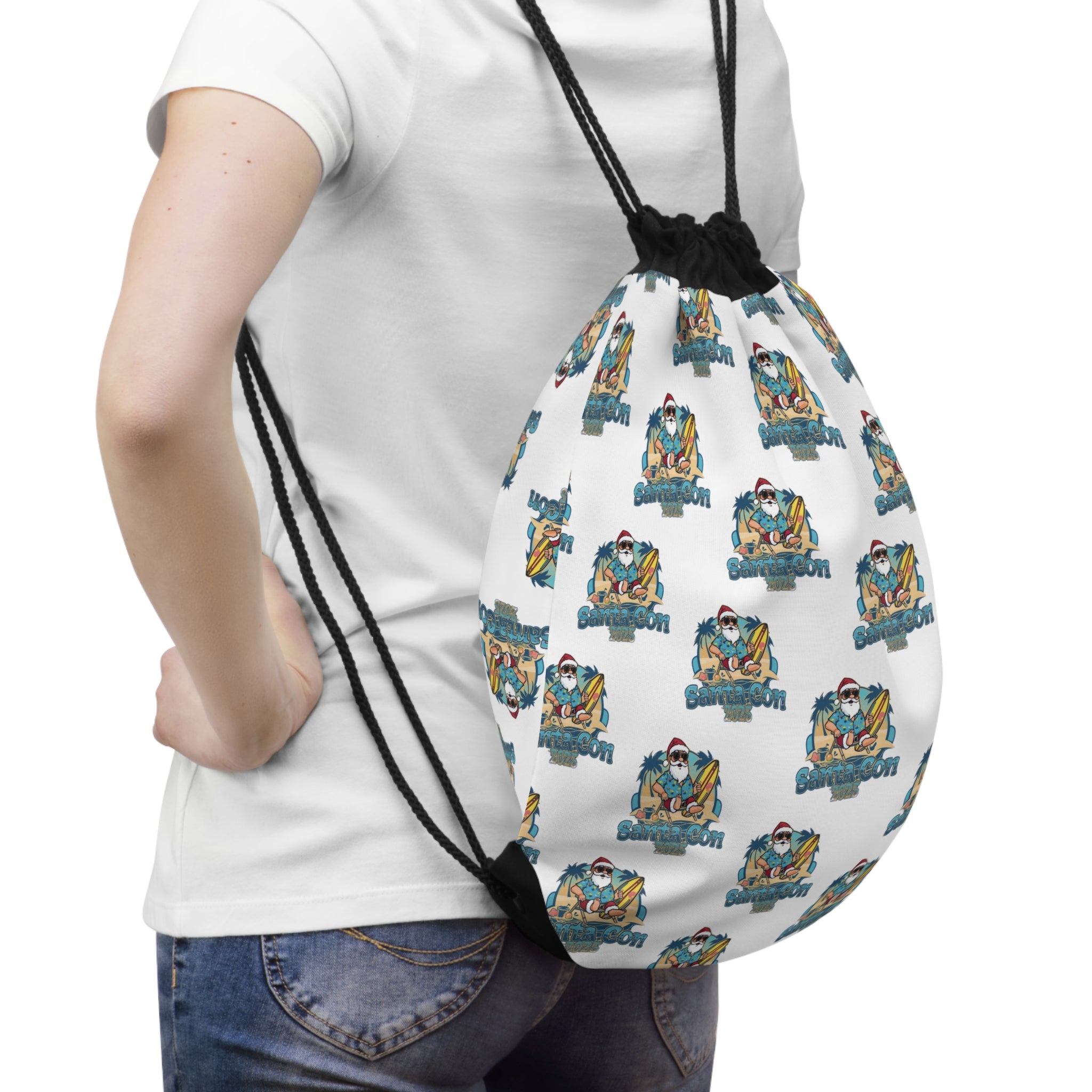 SantaCon Drawstring Bag